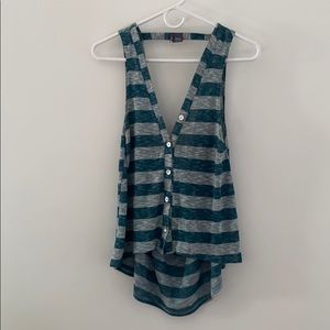 Open-back tank top